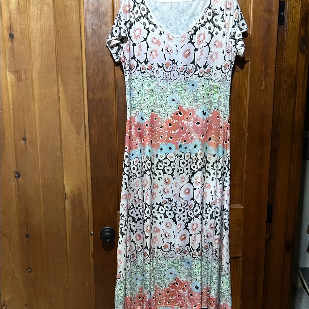 Floral Multicolor Maxi Dress